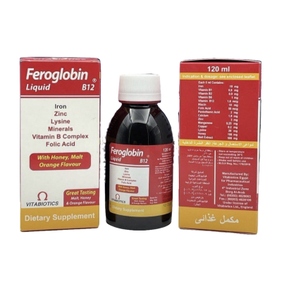 Feroglobin Liquid B12 Сироп для железа детям с 6 лет и взрослым VITABIOTICS
